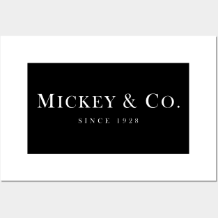 Mickey & Co. White Posters and Art